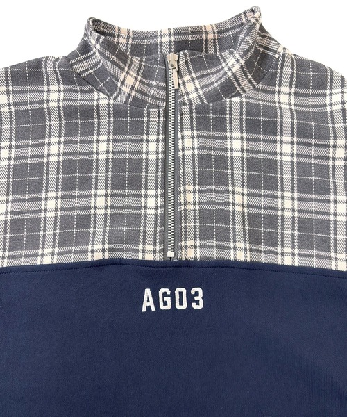 ANDGEEBEE（アンジービー）の「UNISEX チェックドッキングスウェット（スウェット・レディース・ブラック/ネイビー・FREE）」の13枚目の写真