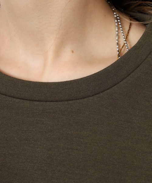 BRODIAEA(ブローディア)の「BRODIAEA 異素材切り替えプリーツプルオーバー(Tシャツ/カットソー・レディース・ブラック/ネイビー/カーキ・40)」の19枚目の写真