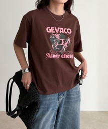 【GEVACO/ゲバコ】フロントプリントTシャツ