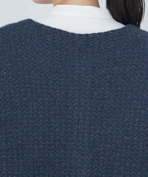 ADIEU TRISTESSE(アデュートリステス)の「ラメ×アルパカウールラーベン柄カーディガン(カーディガン/ボレロ・レディース・ベージュ/ネイビー・FREE)」の19枚目の写真
