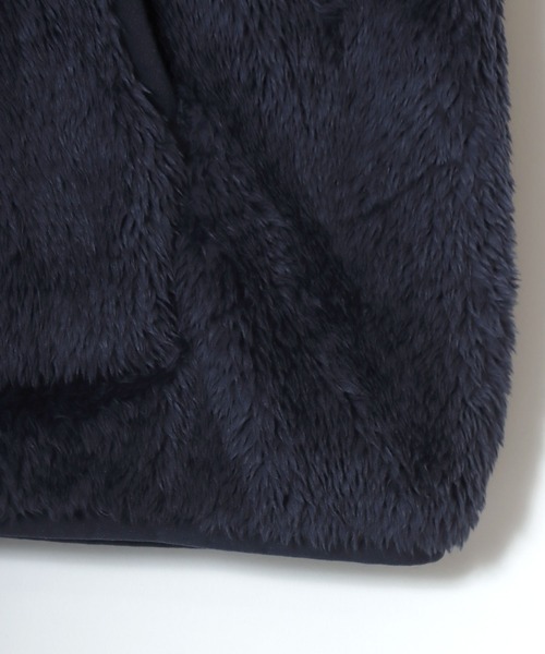 Champion（チャンピオン）の「Champion/チャンピオン SHERPA FLEECE ZIP HOODED JACKET/シェルパフリース ロゴ ワンポイント刺繍 ジップアップパーカー/ボアフリースジャケット/ブルゾン/レディース メンズ（ブルゾン・メンズ・ブラック/オリーブ/ネイビー・M/L/XL）」の16枚目の写真