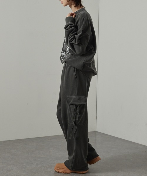 Alfred Alex(アルフレッドアレックス)の「【Alfred Alex】ヴィンテージ加工ピグメント アソートグラフィックオーバーサイズスウェット(スウェット・メンズ・ダークブラウン/ブラック系/ワイン/ブラック/ブルー/ブラック系2・L/M)」の18枚目の写真