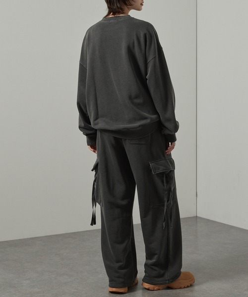 Alfred Alex(アルフレッドアレックス)の「【Alfred Alex】ヴィンテージ加工ピグメント アソートグラフィックオーバーサイズスウェット(スウェット・メンズ・ダークブラウン/ブラック系/ワイン/ブラック/ブルー/ブラック系2・L/M)」の20枚目の写真