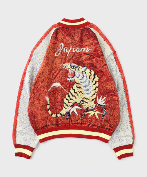 WISM(ウィズム)の「TOLQ / トルク Knit Souvenir Jacket(その他アウター・メンズ・レッド・3/2)」の2枚目の写真