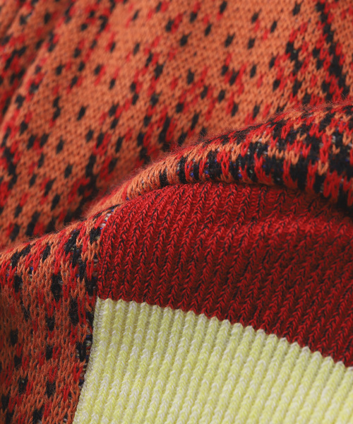 WISM(ウィズム)の「TOLQ / トルク Knit Souvenir Jacket(その他アウター・メンズ・レッド・3/2)」の5枚目の写真