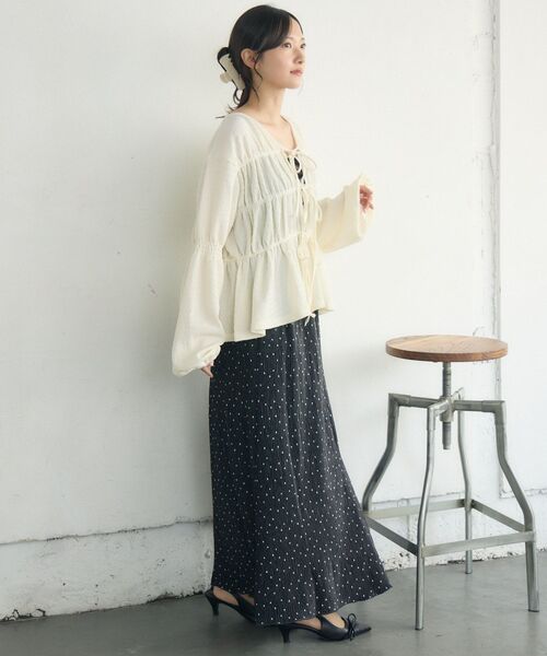 RETRO GIRL(レトロガール)の「ベロア細プリーツSK(スカート・レディース・ブラック/ブラウン/レオパード/ブラック系その他4・FREE)」の14枚目の写真