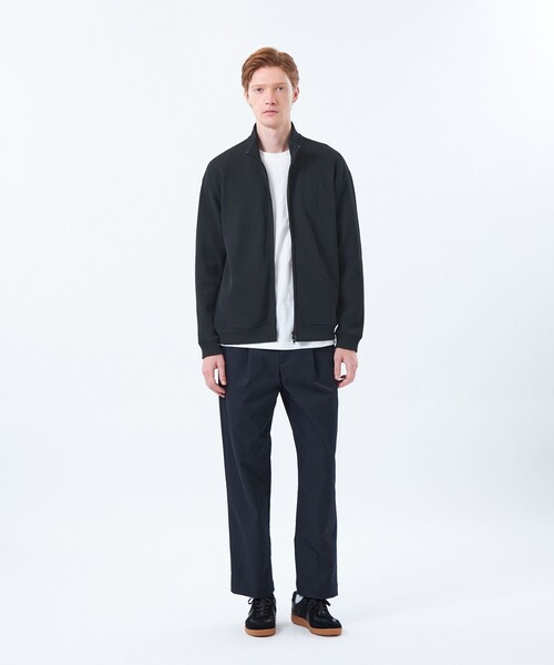 MACKINTOSH PHILOSOPHY(マッキントッシュ フィロソフィー)の「ブリテック スタンドカラージップアップ テクノワッフル(ブルゾン・メンズ・グリーン系その他5/ブラック・38/40)」の3枚目の写真
