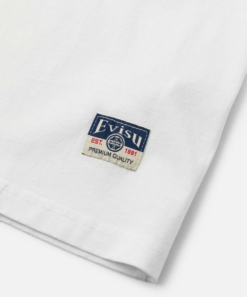 EVISU（エヴィス）の「【EVISU】HT SASHIKO DARUMA APPLIQUE S/S TEE / ホワイト [2EAHTM5TS1171RXCT]（Tシャツ/カットソー・メンズ・ホワイト・M/L）」の4枚目の写真