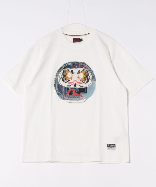 EVISU（エヴィス）の「【EVISU】HT SASHIKO DARUMA APPLIQUE S/S TEE / ホワイト [2EAHTM5TS1171RXCT]（Tシャツ/カットソー・メンズ・ホワイト・M/L）」の9枚目の写真