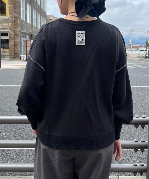 DOD(ディーオーディー)の「【DOD】【ユニセックス】アノトキノペグニット(ニット/セーター・メンズ・オフホワイト/ブラック・MEDIUM/ONE SIZE/LARGE)」の5枚目の写真