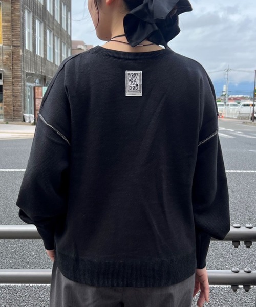 DOD(ディーオーディー)の「【DOD】【ユニセックス】アノトキノペグニット(ニット/セーター・メンズ・オフホワイト/ブラック・MEDIUM/ONE SIZE/LARGE)」の3枚目の写真