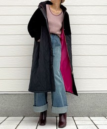 ジャケット・アウター q WEATHER EFFECT JACKET - VELVET JQ. / SKULL & TARGET / Black