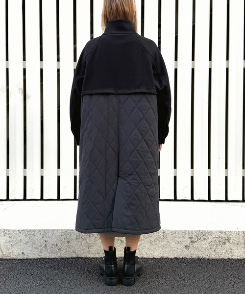 Q(キュー)の「キルトドッキングコート(その他アウター・レディース・ライトベージュ/ブラック・MEDIUM)」の20枚目の写真