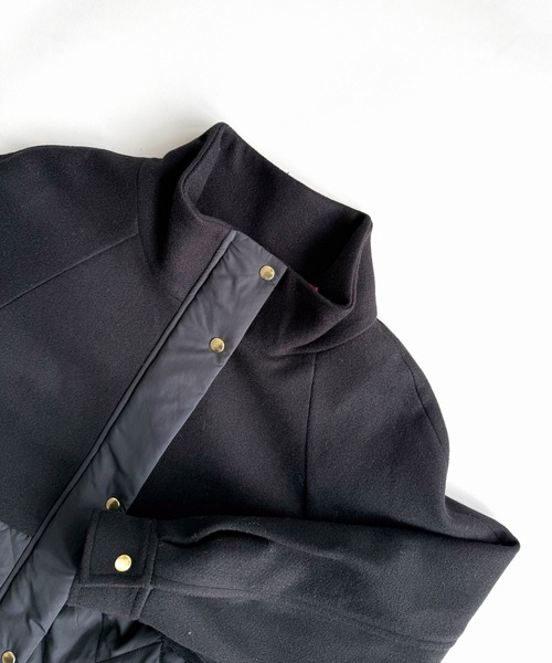 Q(キュー)の「キルトドッキングコート(その他アウター・レディース・ライトベージュ/ブラック・MEDIUM)」の15枚目の写真