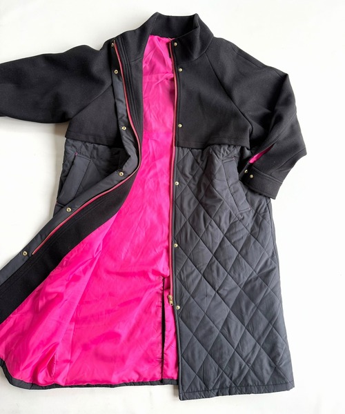 Q(キュー)の「キルトドッキングコート(その他アウター・レディース・ライトベージュ/ブラック・MEDIUM)」の13枚目の写真