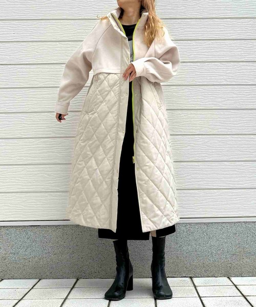 セール】キルトドッキングコート（その他アウター）｜Q（キュー）の