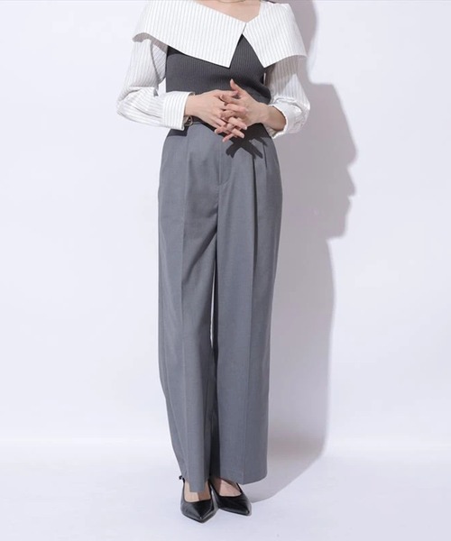 Mystrada（マイストラーダ）の「ダブルベルトパンツ（その他パンツ・レディース・グレー/ダークブラウン/ブラック・34/36/38）」の4枚目の写真