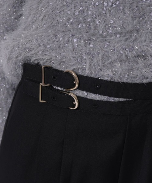 Mystrada（マイストラーダ）の「ダブルベルトパンツ（その他パンツ・レディース・グレー/ダークブラウン/ブラック・34/36/38）」の9枚目の写真