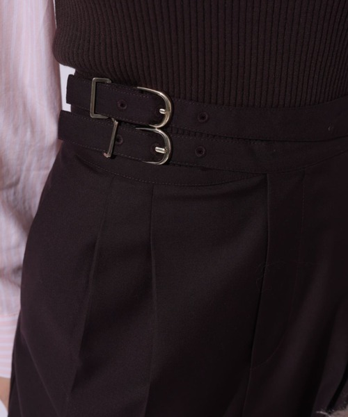 Mystrada（マイストラーダ）の「ダブルベルトパンツ（その他パンツ・レディース・グレー/ダークブラウン/ブラック・34/36/38）」の10枚目の写真