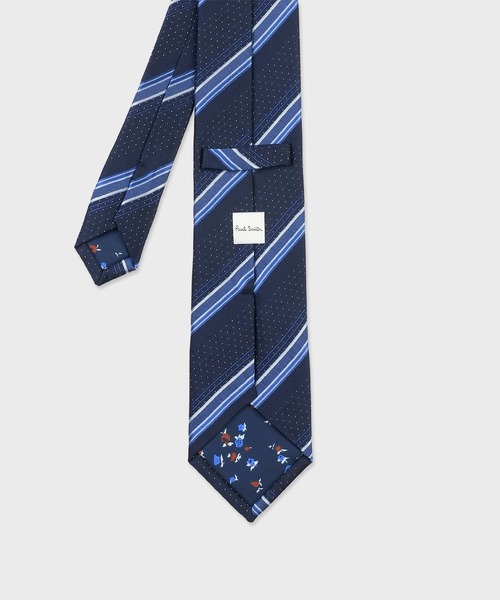 Paul Smith(ポールスミス)の「ピンドット レジメンタルタイ【250015 552MJ】(ネクタイ・メンズ・ネイビー/マルーン/ダークパープル/ダークグリーン・FREE)」の7枚目の写真
