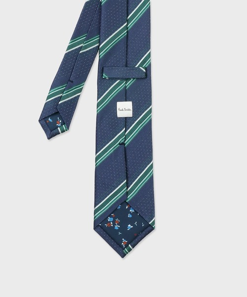 Paul Smith(ポールスミス)の「ピンドット レジメンタルタイ【250015 552MJ】(ネクタイ・メンズ・ネイビー/マルーン/ダークパープル/ダークグリーン・FREE)」の5枚目の写真