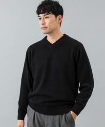 『XLサイズあり』ハミルトンラムズウールVネックニット