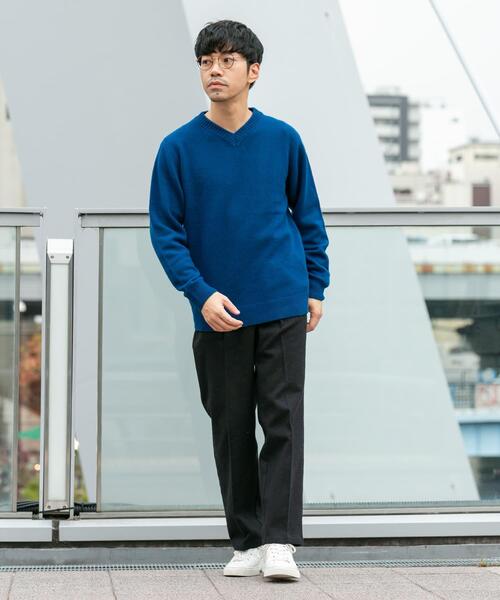 XLサイズあり』ハミルトンラムズウールVネックニット（ニット/セーター