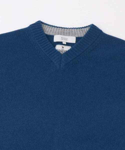 URBAN RESEARCH ROSSO MEN（アーバンリサーチロッソメン）の「『XLサイズあり』ハミルトンラムズウールVネックニット（ニット/セーター・メンズ・ネイビー/ブルー/ベージュ系その他/ベージュ/ブラック/チャコールグレー/ホワイト・X-LARGE/SMALL/LARGE/MEDIUM）」の19枚目の写真