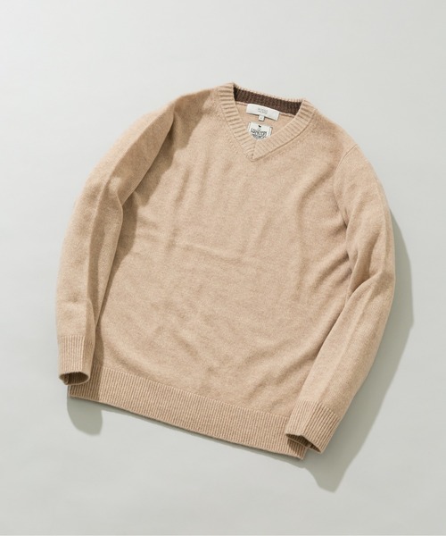 アパルトモン購入 ツインズフローレンス 18SS バックVネックニット ベージュ アパルトモン☆ツインズフローレンス☆V/Nニット☆ベージュ