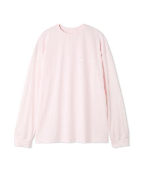 Mila Owen（ミラオーウェン）の「スリーブプリントグラフィックロンT（Tシャツ/カットソー・レディース・ホワイト/ピンク/ミント/ベージュ・F）」の4枚目の写真