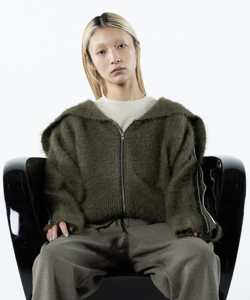 JOINT WORKS（ジョイントワークス）の「irojikake/イロジカケ GRASS JACKET（その他アウター・レディース・カーキ/アイボリー・SMALL）」の2枚目の写真