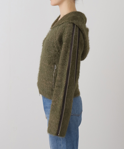 JOINT WORKS（ジョイントワークス）の「irojikake/イロジカケ GRASS JACKET（その他アウター・レディース・カーキ/アイボリー・SMALL）」の7枚目の写真