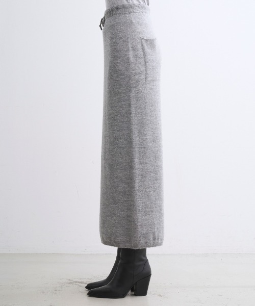 three dots(スリードッツ)の「ウールカシミヤ スカート(スカート・レディース・ヘザーグレー/グレー系その他/ブラック・SMALL/MEDIUM)」の13枚目の写真