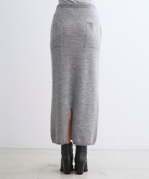 three dots(スリードッツ)の「ウールカシミヤ スカート(スカート・レディース・ヘザーグレー/グレー系その他/ブラック・SMALL/MEDIUM)」の14枚目の写真