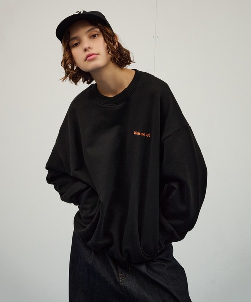 WETTEMPT(ウィテンプト)の「EMBROIDERY LOGO SWEAT / ロゴ刺繍スウェット(スウェット・メンズ・ネイビー/ブラック/グレー・SMALL/MEDIUM/LARGE)」の1枚目の写真