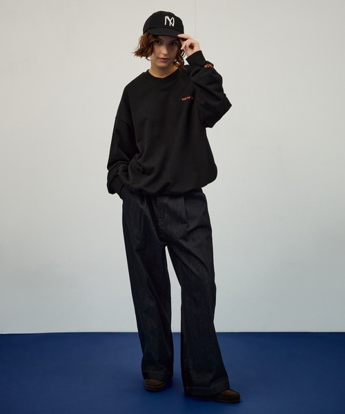 WETTEMPT(ウィテンプト)の「EMBROIDERY LOGO SWEAT / ロゴ刺繍スウェット(スウェット・メンズ・ネイビー/ブラック/グレー・SMALL/MEDIUM/LARGE)」の8枚目の写真