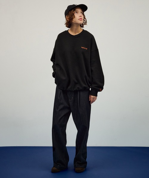 WETTEMPT(ウィテンプト)の「EMBROIDERY LOGO SWEAT / ロゴ刺繍スウェット(スウェット・メンズ・ネイビー/ブラック/グレー・SMALL/MEDIUM/LARGE)」の9枚目の写真