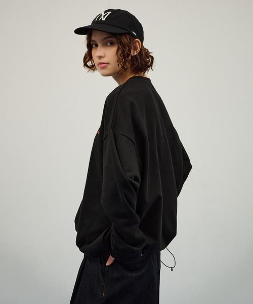 WETTEMPT(ウィテンプト)の「EMBROIDERY LOGO SWEAT / ロゴ刺繍スウェット(スウェット・メンズ・ネイビー/ブラック/グレー・SMALL/MEDIUM/LARGE)」の6枚目の写真