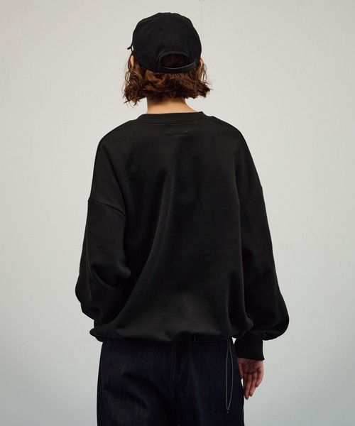 WETTEMPT(ウィテンプト)の「EMBROIDERY LOGO SWEAT / ロゴ刺繍スウェット(スウェット・メンズ・ネイビー/ブラック/グレー・SMALL/MEDIUM/LARGE)」の7枚目の写真