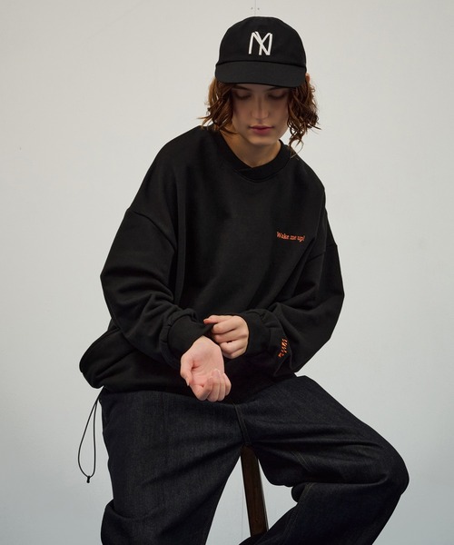 WETTEMPT(ウィテンプト)の「EMBROIDERY LOGO SWEAT / ロゴ刺繍スウェット(スウェット・メンズ・ネイビー/ブラック/グレー・SMALL/MEDIUM/LARGE)」の14枚目の写真