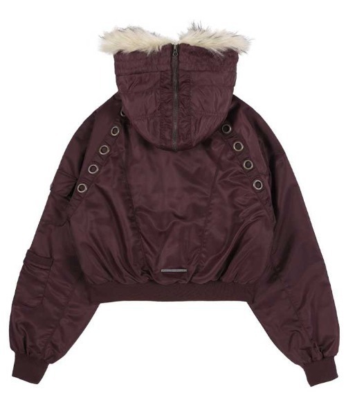 A'GEM/9 × .kom 『FANCY CLUB/ファンシークラブ』 EYELET FUR MA-1