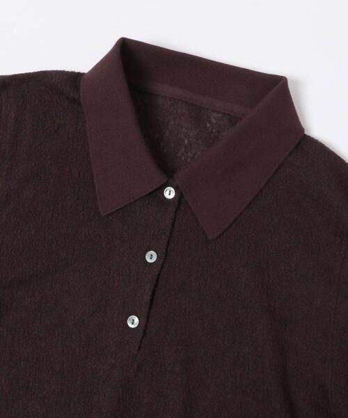 URBAN RESEARCH（アーバンリサーチ）の「ウールジャガードシャツカラートップス（シャツ/ブラウス・レディース・ブラック/ブラウン/オフホワイト・FREE）」の20枚目の写真