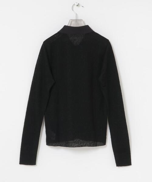 セール】ウールジャガードシャツカラートップス（シャツ/ブラウス