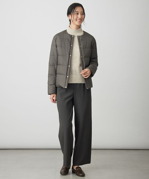 J.PRESS(ジェイプレス)の「SOFTサーモ2way ストレート パンツ(その他パンツ・レディース・グレー系/ベージュ系/ネイビー系・T17/T15/T13)」の14枚目の写真