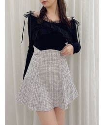 dazzlin | リボンチュールオフショルニットトップス(ニット/セーター)