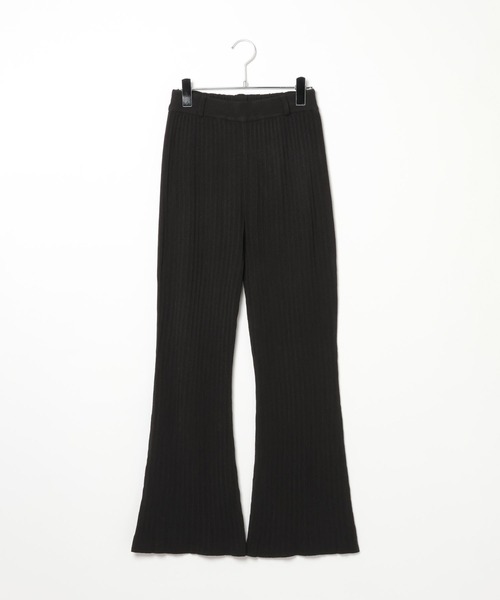 PAGEBOY（ページボーイ）の「ニットフレアパンツ（その他パンツ・レディース・ブラック/グレー・FREE）」の7枚目の写真