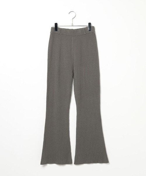 PAGEBOY（ページボーイ）の「ニットフレアパンツ（その他パンツ・レディース・ブラック/グレー・FREE）」の9枚目の写真
