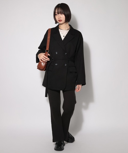 PAGEBOY（ページボーイ）の「ニットフレアパンツ（その他パンツ・レディース・ブラック/グレー・FREE）」の12枚目の写真