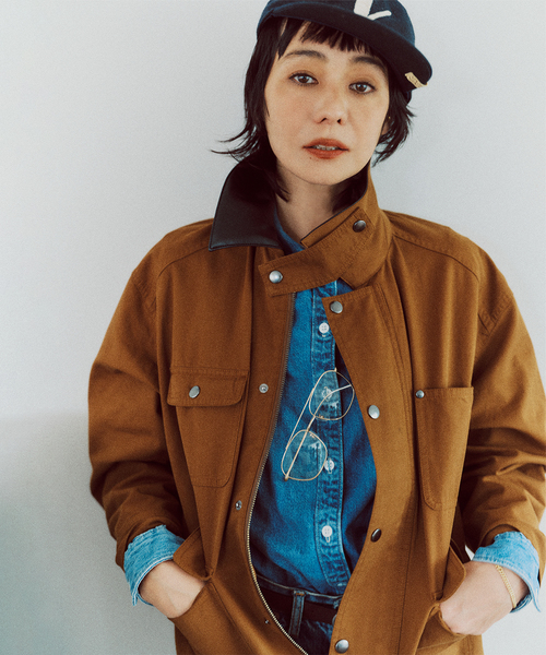 JOURNAL STANDARD relume(ジャーナルスタンダード レリューム)の「《追加》【RENA x relume】カバーオールブルゾン(カバーオール・レディース・ブラウン・FREE)」の6枚目の写真