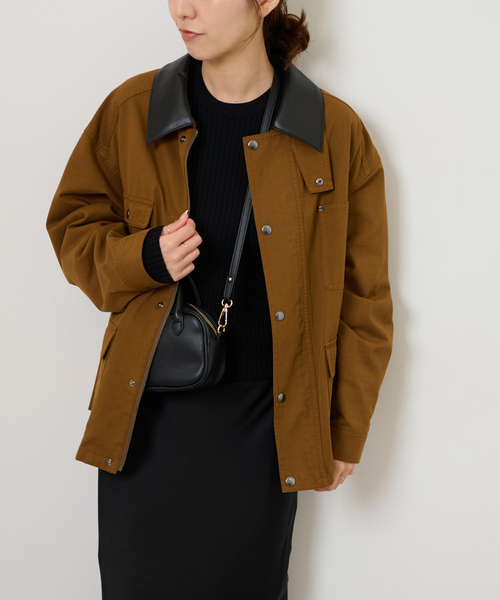 JOURNAL STANDARD relume(ジャーナルスタンダード レリューム)の「《追加》【RENA x relume】カバーオールブルゾン(カバーオール・レディース・ブラウン・FREE)」の14枚目の写真